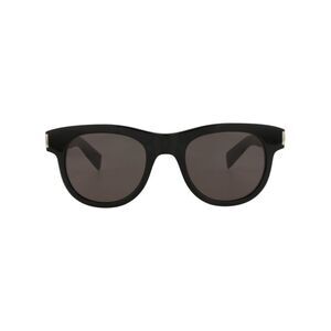 Saint Laurent Round-Frame Recycled Acetate Sunglasses Black Unisex-Adult